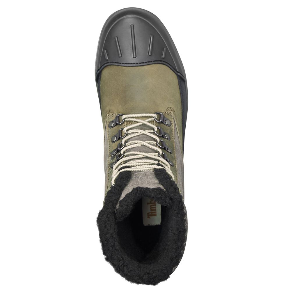 Botas de Nieve Timberland Argentina Hombre - Ashwood Park Waterproof - Verde Oliva/Negras - ELHTUX-8